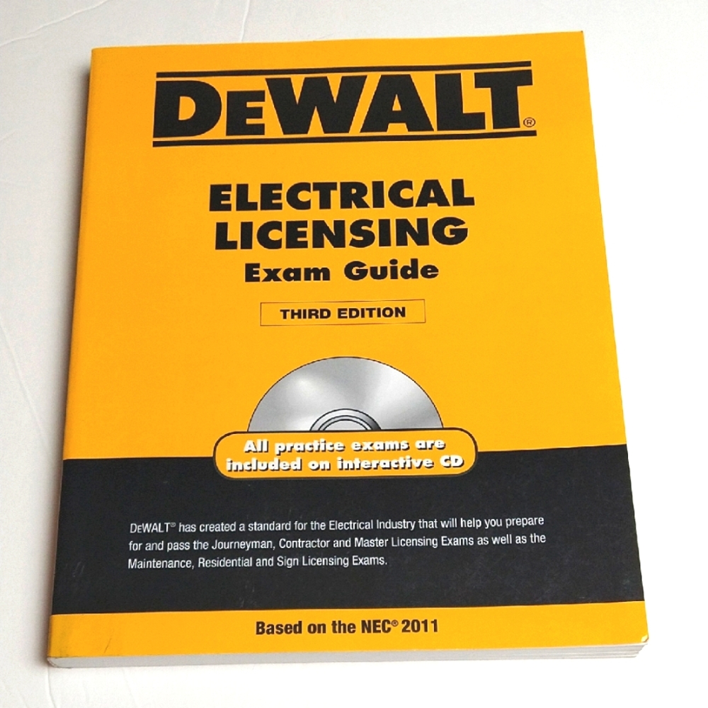 DeWalt Electrical Licensing Exam Guide Book With Interactive CD Practice Exams